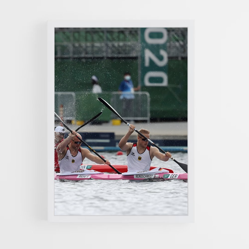 Poster Rivières de Compétition – affiche Canoë-kayak (vue 3)